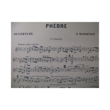 MASSENET Jules Phèdre Opera Ouverture Orchestre XIXe