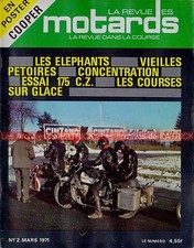 Revue des MOTARDS  2 CZ 175 TT MOTOBECANE MB1 MONEY GOYON Velauto ELEPHANTS 1971