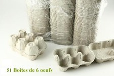 51 BOITES CARTON POUR 6 OEUFS