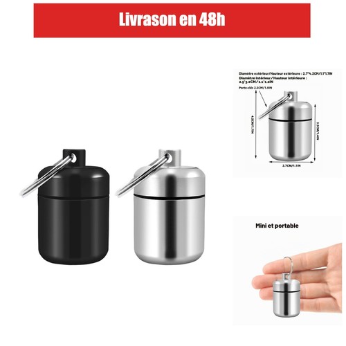 Pilulier poche aluminium - de,