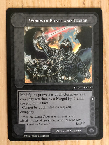 Meccg words of power - meccg,