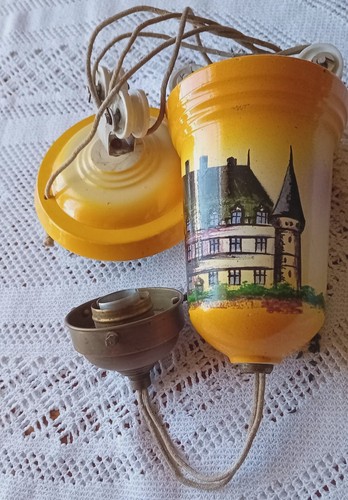 Ancienne suspension lampe - ancienne,