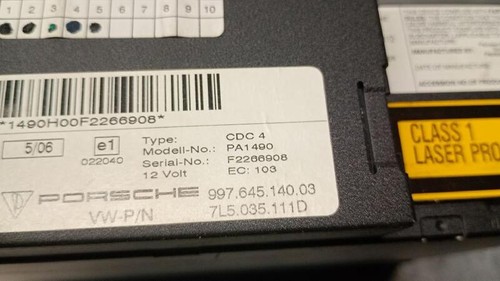 7l5035111d autoradio porsche - 7l5035111d,