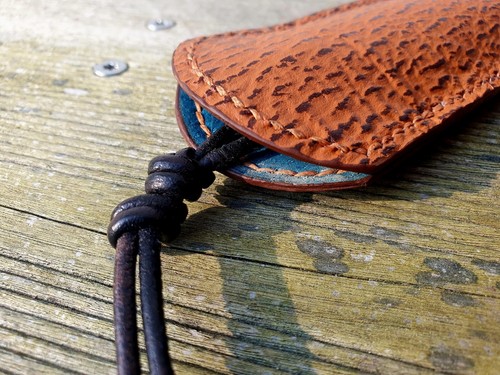 Etui couteau cuir - etui, requin