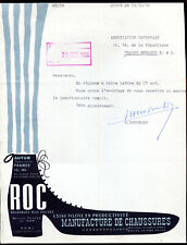 facture ancienne . Autun . ROC Manufacture de Chaussures . 1956