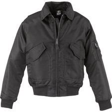 Brandit Cwu Veste Noir D'Aviateur de Pilote Bomber Motard Blouson