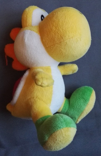 Peluche yoshi jaune super - jaune,