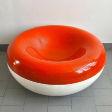 FAUTEUIL VINTAGE OSCILLANT 1960 CHARLES ZUBLENA LES PLASTIQUES DE BOURGOGNE 60S