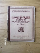 Les classiques favoris du piano par TH. LACK 1er volume n° 1013 HENRY LEMOINE