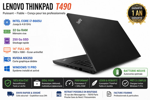 Portable lenovo t490 - portable,