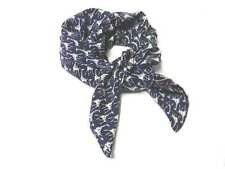 Foulard Homme Femme Bleu Et