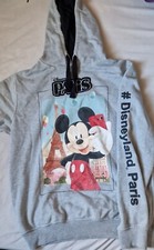 SWEAT À Capuche En Coton Gris Mickey DISNEYLAND PARIS Taille L