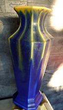 GRAND VASE ART DECO FAÏENCE flammée gravé MADE IN BELGIUM 124