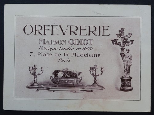 Carte visite orfèvrerie - carte, de