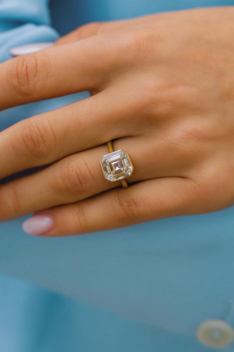 Bague solitaire bezelle or - solitaire,