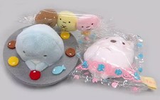 Poupée en peluche chocolat Shiro Bear Shumaro & Togauge Kiwa Sumikko Gurashi ...
