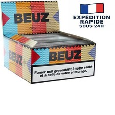 NEUF BOITE DE FEUILLES À ROULER BEUZ SLIM LOT X50 carnets sans nicotine ni tabac