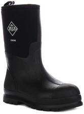 MUCK Travaux Mi Impact Protection Solide Caoutchouc Bottes Hommes en Noir 7 - 12