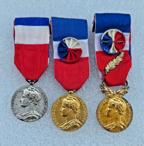 Médaille travail argent et - médaille,