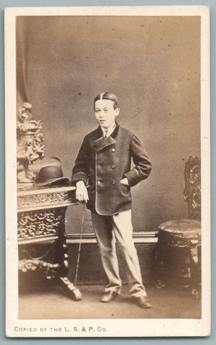 Cdv 1870 garçon anglais - cdv,