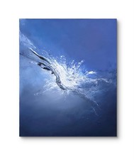 Tableau abstrait bleu– art