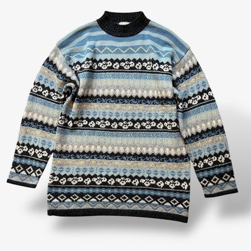 Pull long tricoté vintage