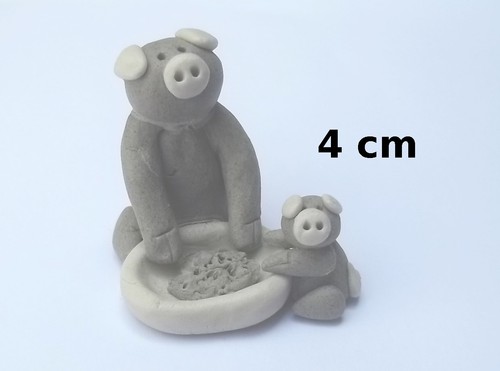 Cochon avec bébé terre - bébé,,