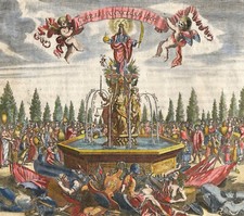 1662 Rare gravure Fontaine de