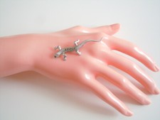 Broche En Argent 835 Marcasites Salamandre Gecko Lézard 2,5 G/5,3 X 1,6 Cm