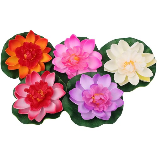 5pcs artificiel lotus fleur - 5pcs,