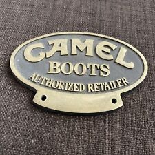 Plaque Metal Camel Boots Authorized Retailer Orinial 80’ Vendeur Agrée