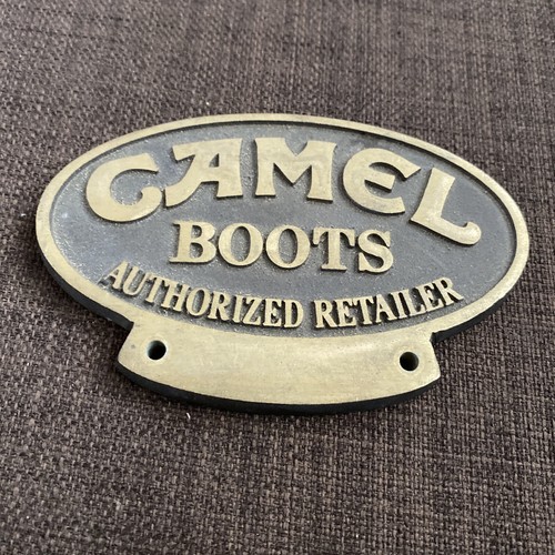 Plaque metal camel boots - plaque,