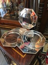 6 assiettes octogonal de