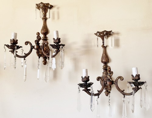 Ancienne paire appliques 2 - d'appliques,