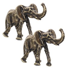  2 Pcs Statue Éléphant
