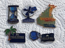 LOT DE 5 PIN'S CINEMA CIGARETTES PHILIP MORRIS