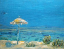 Tableau ancien huile fauve