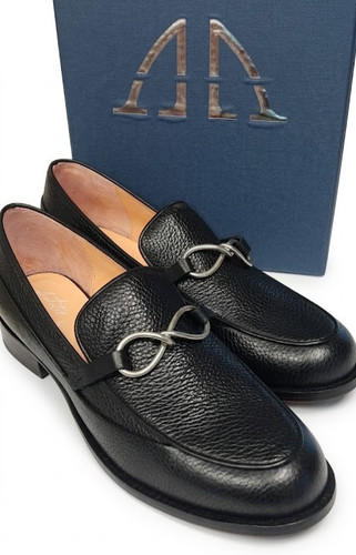 Mocassins cuir noir - en,