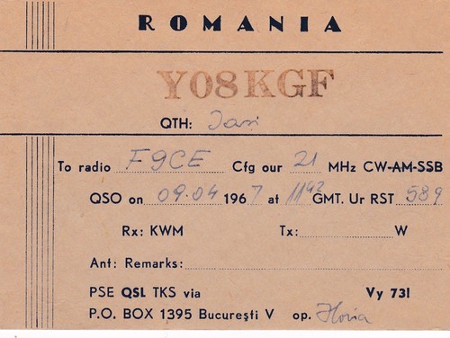 Q143 carte qsl radio amateur - carte,