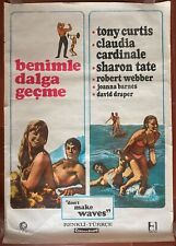 Affiche turque COMMENT REUSSIR EN AMOUR Don't make Waves CLAUDIA CARDINALE Surf