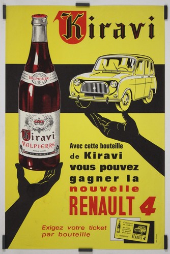 Renault affiche - renault, 4l