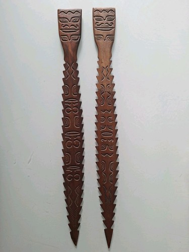 Sculpture bois tiki polynésie - sculpture,