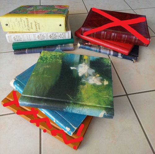 Lot classeurs albums - de,