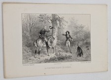 Gravure chasse :  LA COMTESSE