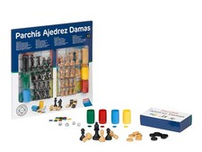 27914 Tableau de parchis Oiseaux et Dames avec Accessoires 33 cm