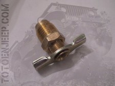ROBINET VIDANGE RADIATEUR BLOC MOTEUR  REFROIDISSEMENT  .. jeep willys  gpw m201