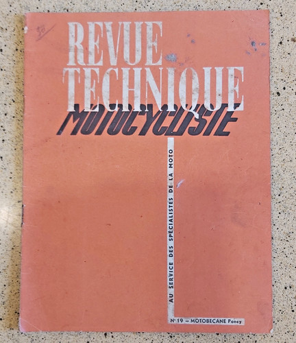 Revue technique motocycliste - revue,