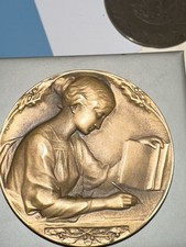médaille bronze art déco