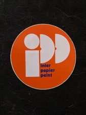 PUBLICITE   AUTOCOLLANT INTER PAPIER PEINT ANNEES 1970 EO VINTAGE