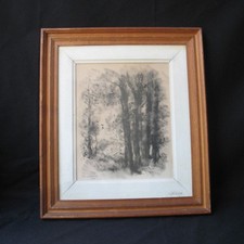 DESSIN ORIGINAL SIGNE DEMEURISSE 1895 -1961 DATE 1945 ENCADRE